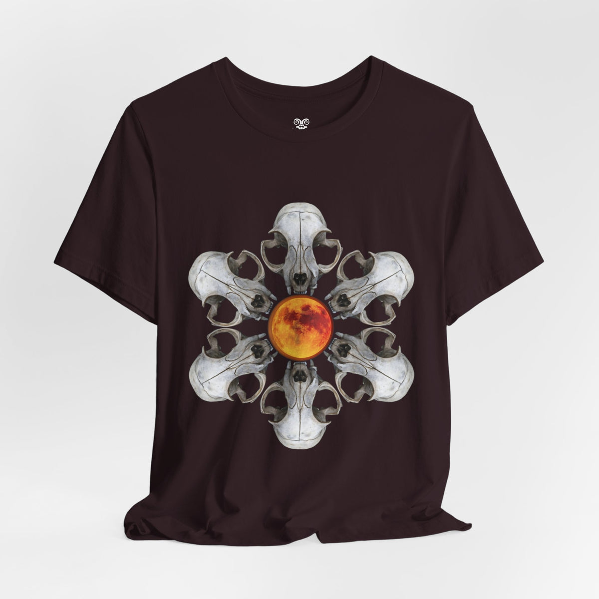 Deadly Nightshade | Cat Skull & Blood Moon Graphic Tee
