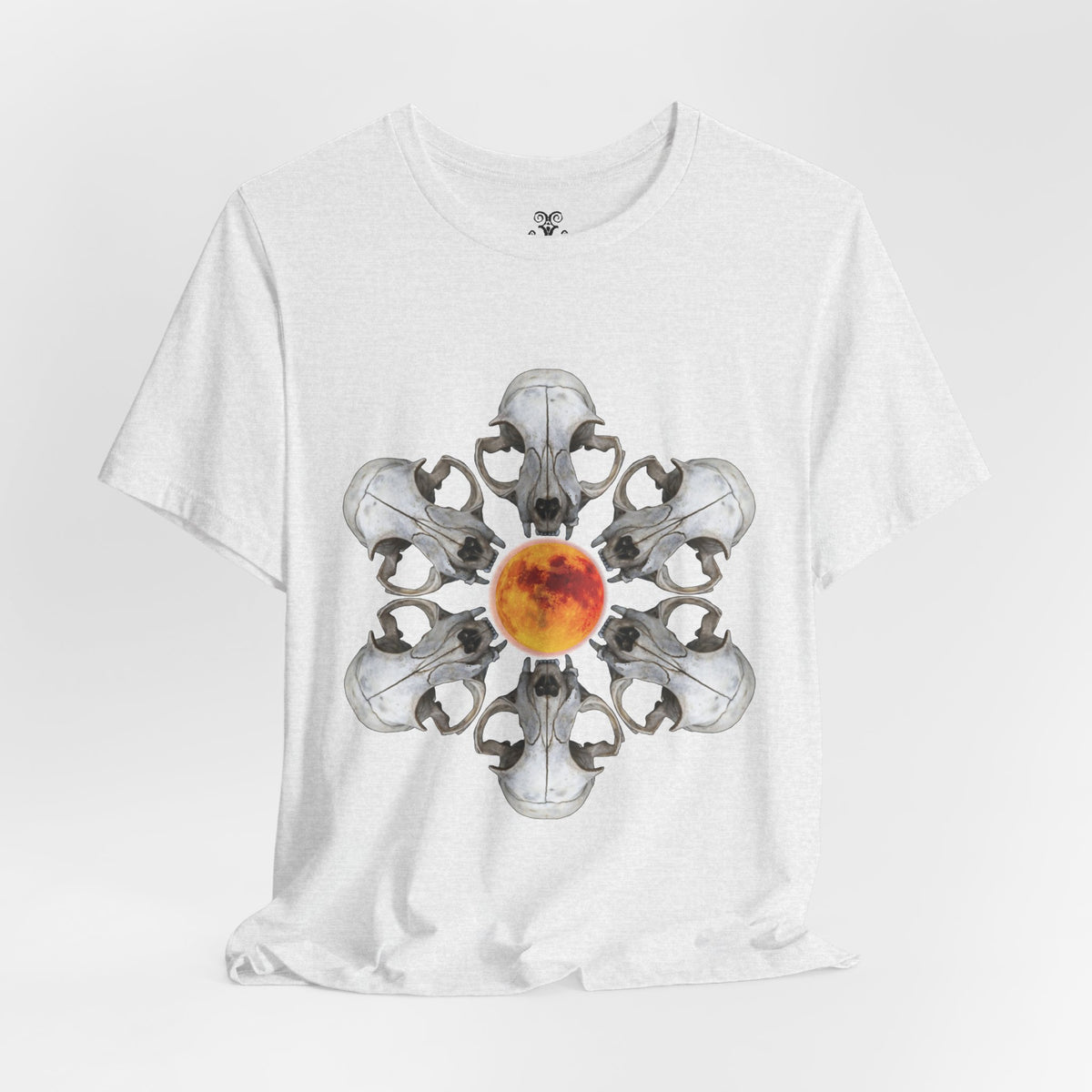 Deadly Nightshade | Cat Skull & Blood Moon Graphic Tee