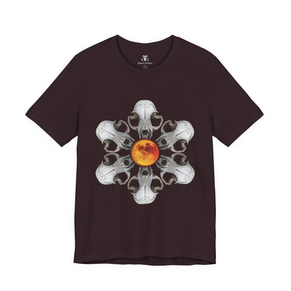 Deadly Nightshade | Cat Skull & Blood Moon Graphic Tee
