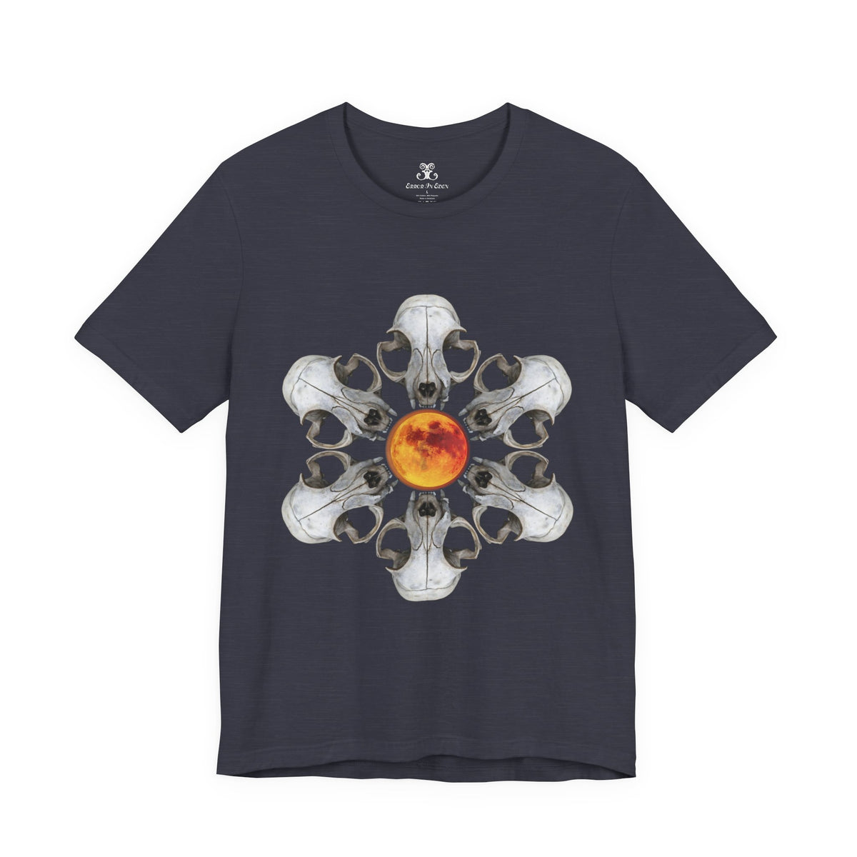 Deadly Nightshade | Cat Skull & Blood Moon Graphic Tee