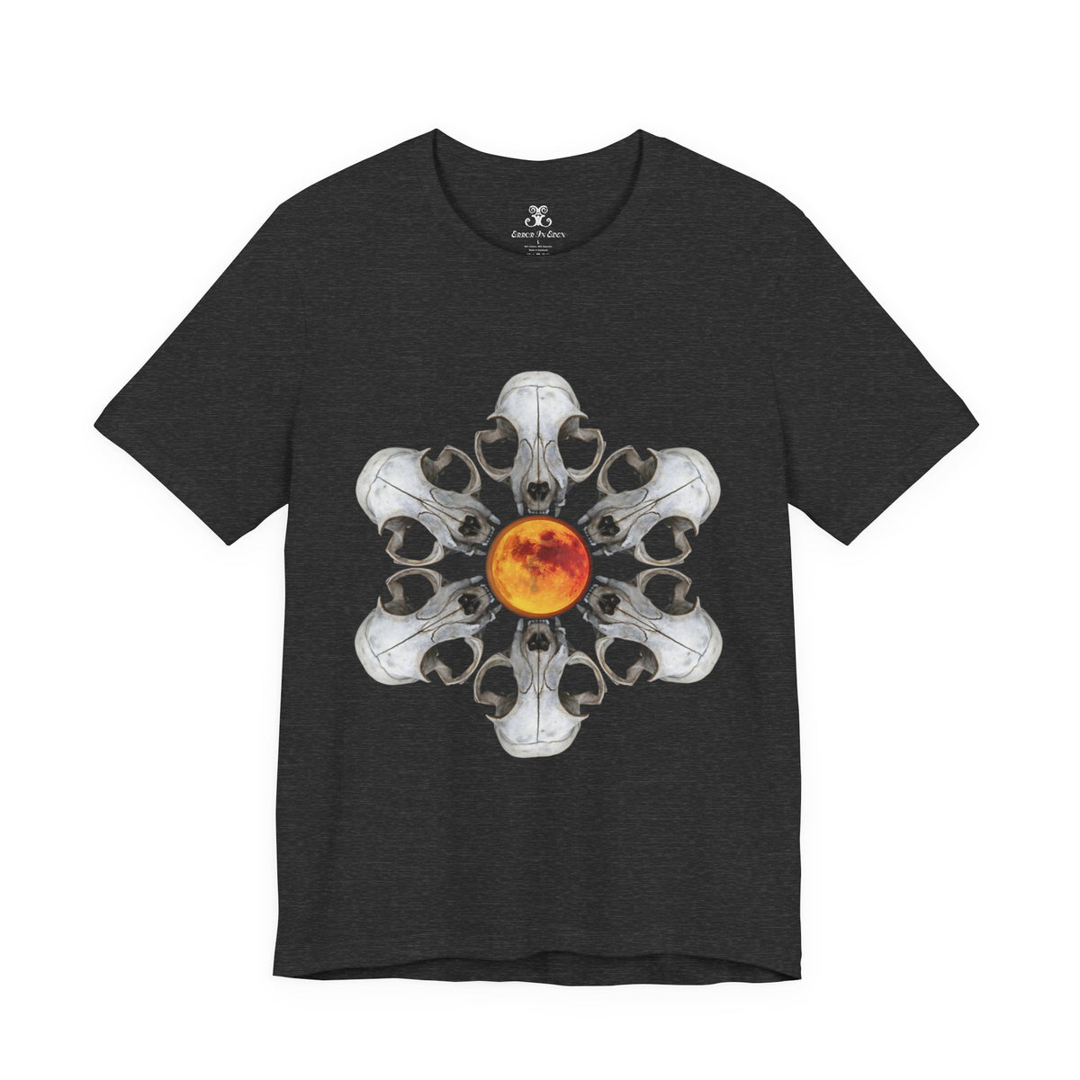 Deadly Nightshade | Cat Skull & Blood Moon Graphic Tee