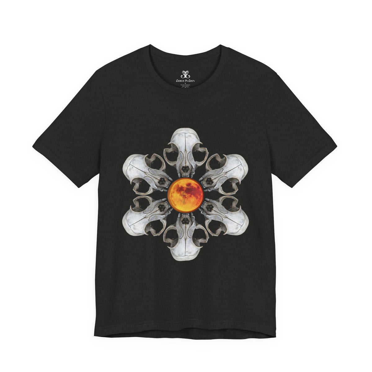 Deadly Nightshade | Cat Skull & Blood Moon Graphic Tee