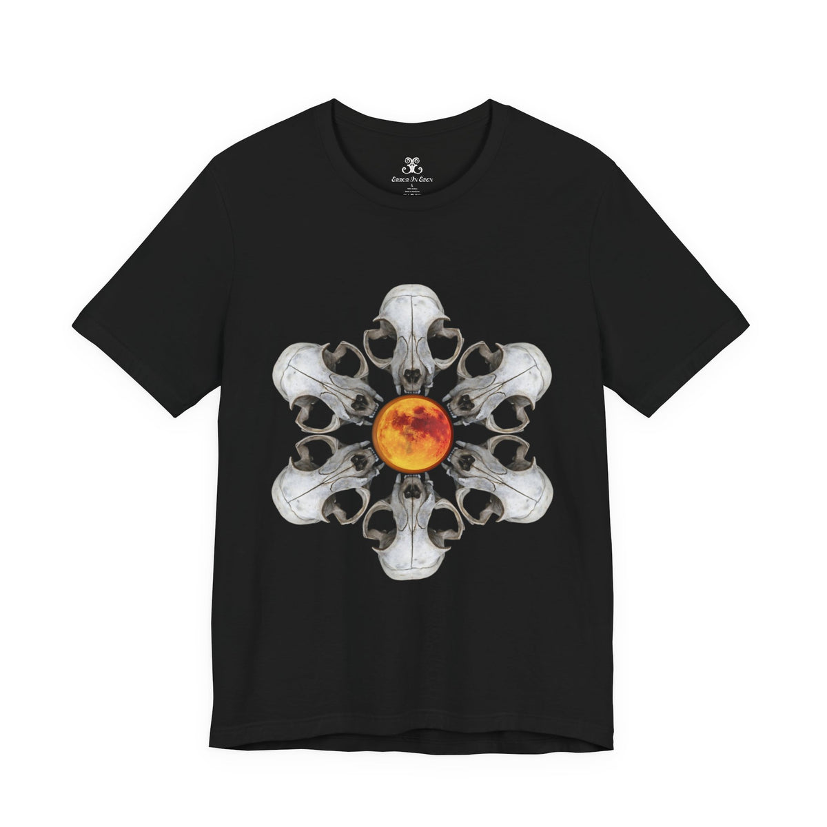 Deadly Nightshade | Cat Skull & Blood Moon Graphic Tee