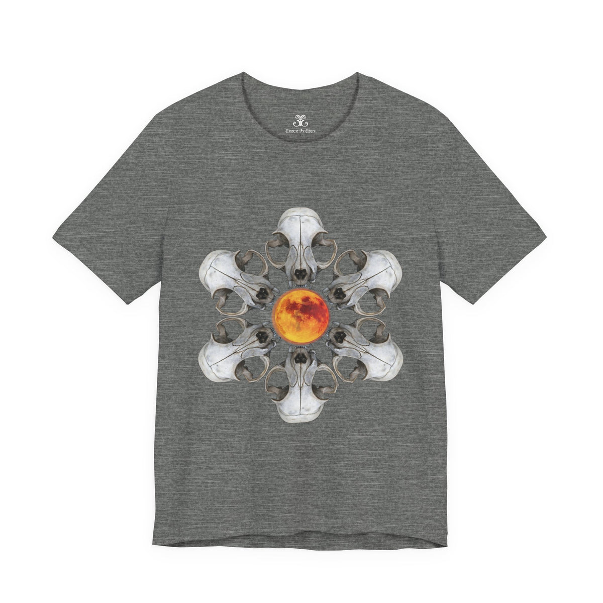 Deadly Nightshade | Cat Skull & Blood Moon Graphic Tee
