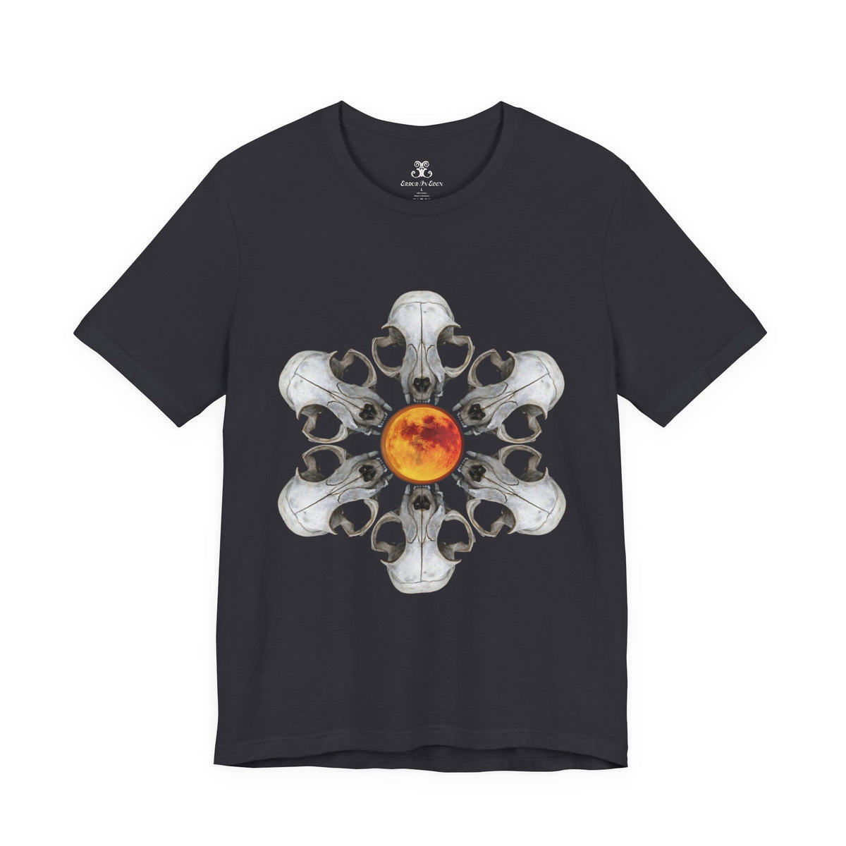 Deadly Nightshade | Cat Skull & Blood Moon Graphic Tee
