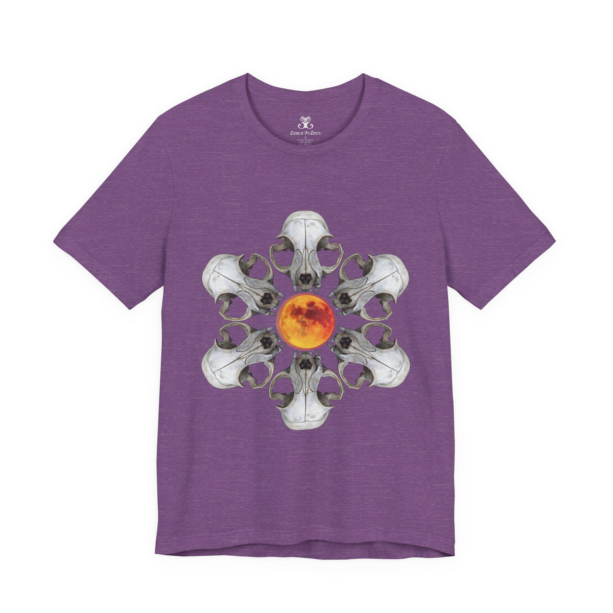 Deadly Nightshade | Cat Skull & Blood Moon Graphic Tee