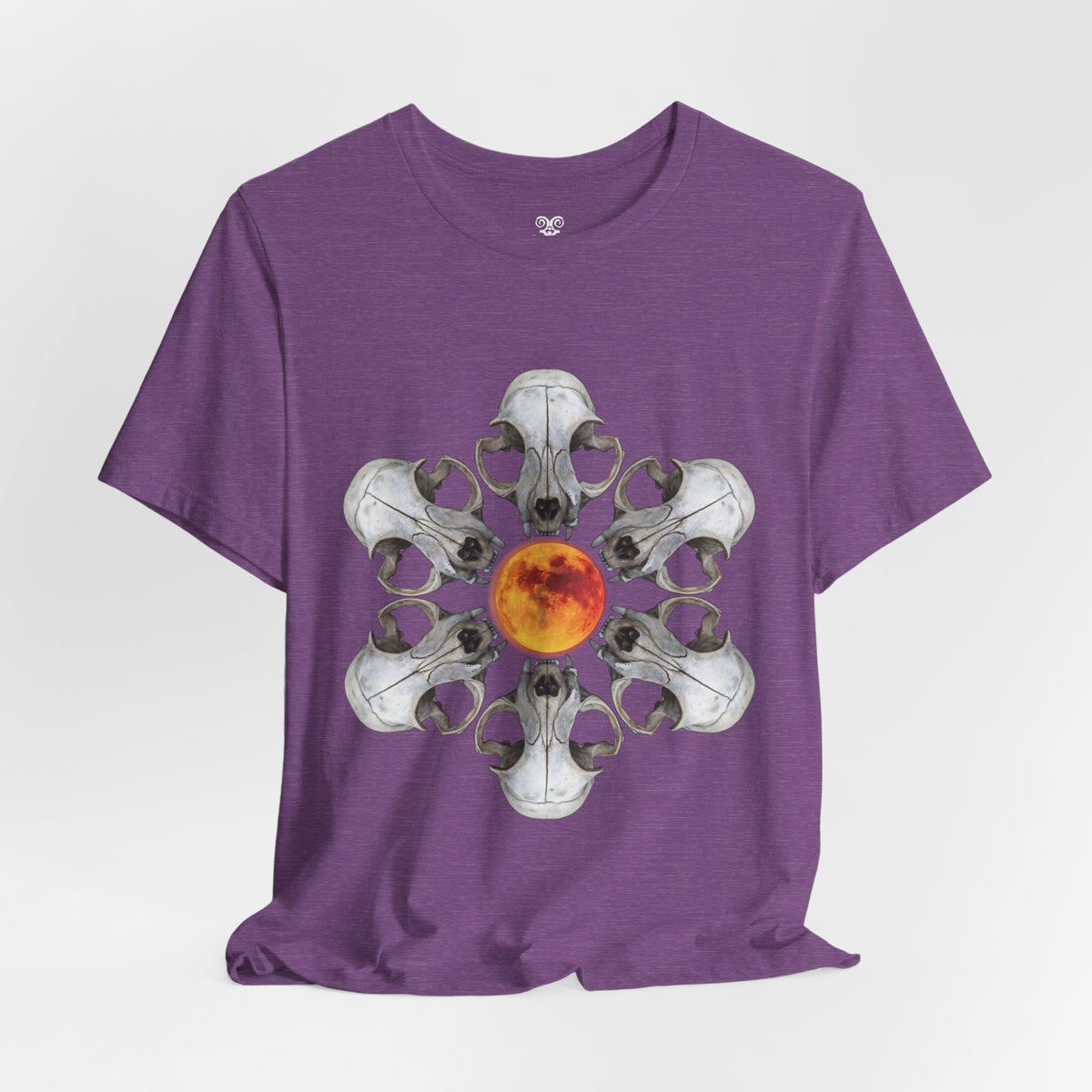 Deadly Nightshade | Cat Skull & Blood Moon Graphic Tee