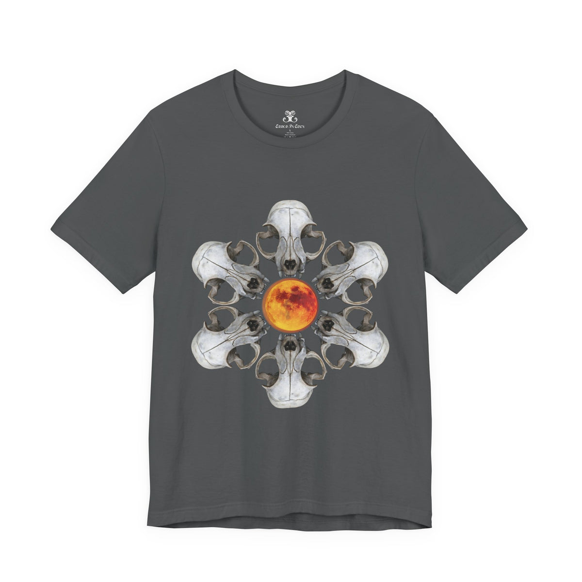 Deadly Nightshade | Cat Skull & Blood Moon Graphic Tee