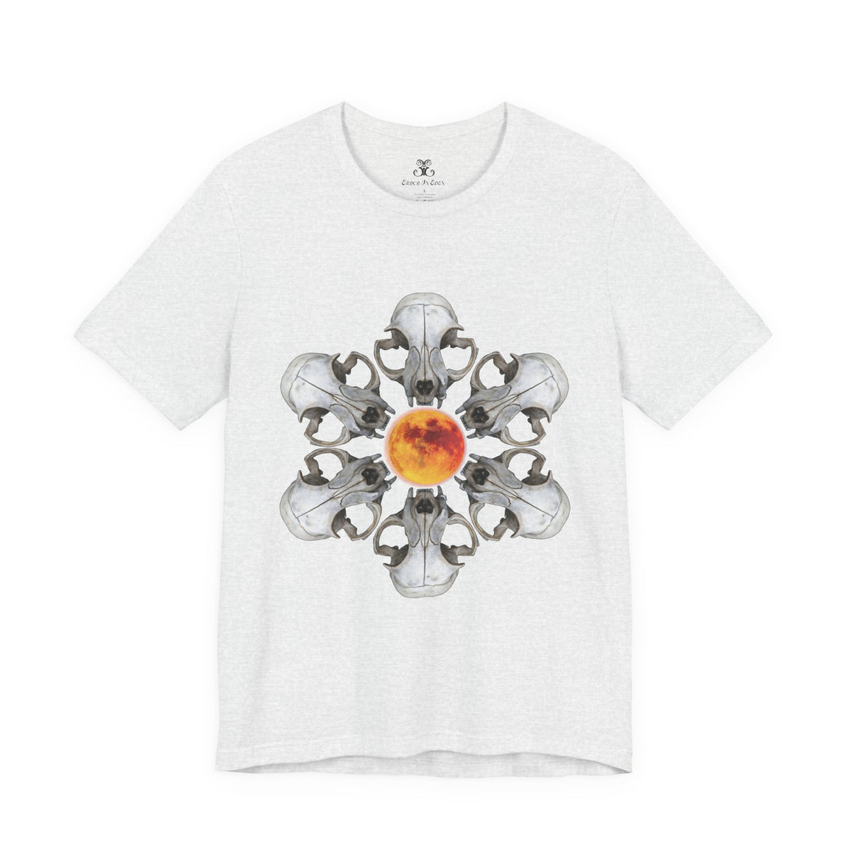 Deadly Nightshade | Cat Skull & Blood Moon Graphic Tee
