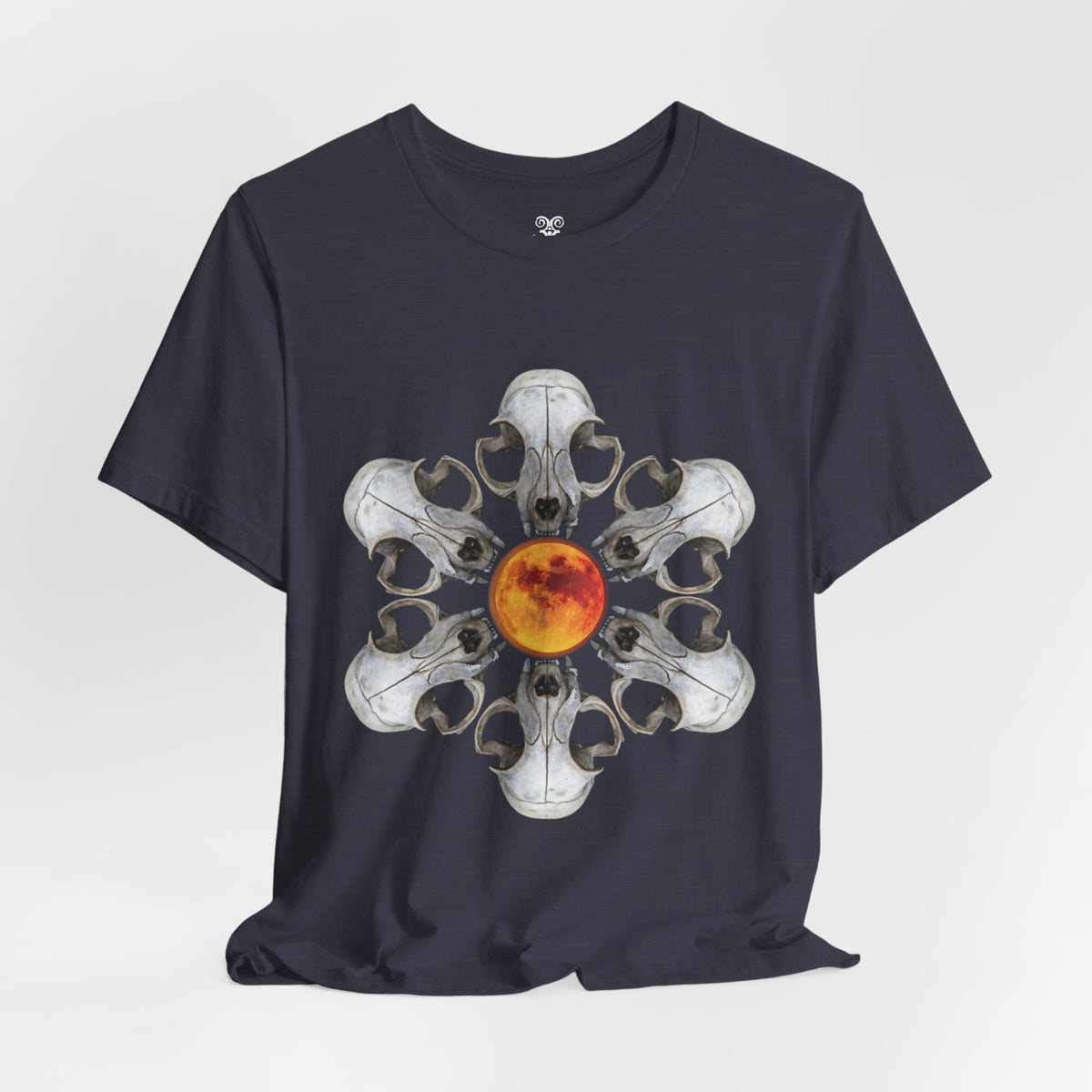 Deadly Nightshade | Cat Skull & Blood Moon Graphic Tee
